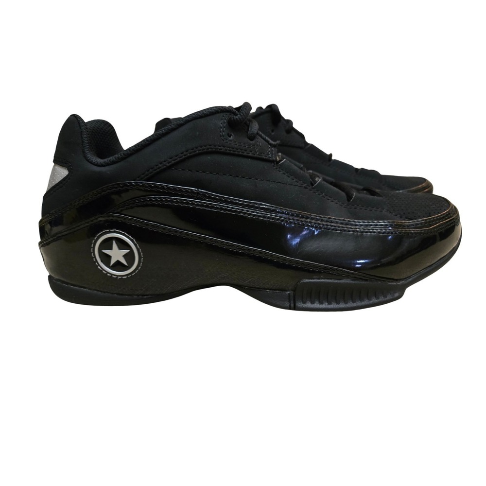 Mens Leather Converse Black Basketball/Running Mid Top Shoes 9R 08 07 Size 10